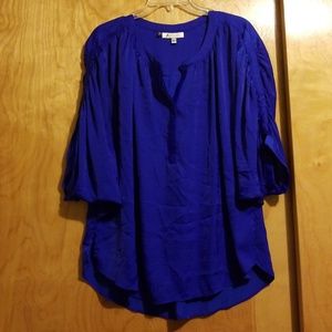 Jennifer Lopez Blue 3/4 blouse XL